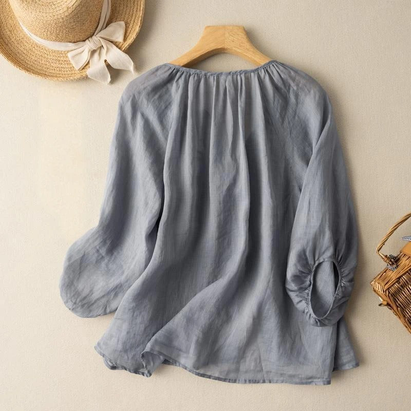 Alena | Linen Blouse