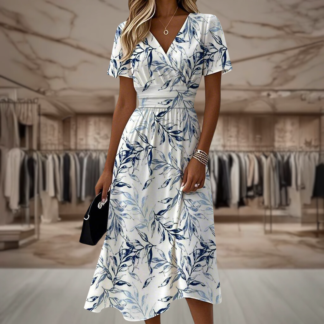 Elaine | Elegante abito midi avvolgente