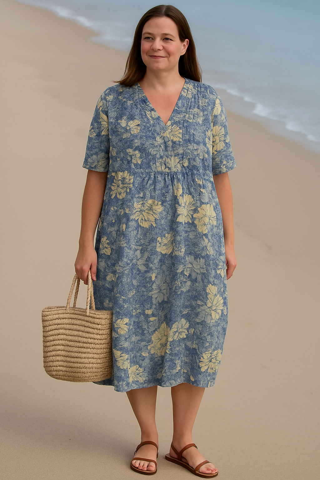 Zora - Everyday Floral Tummy Coverage Dress
