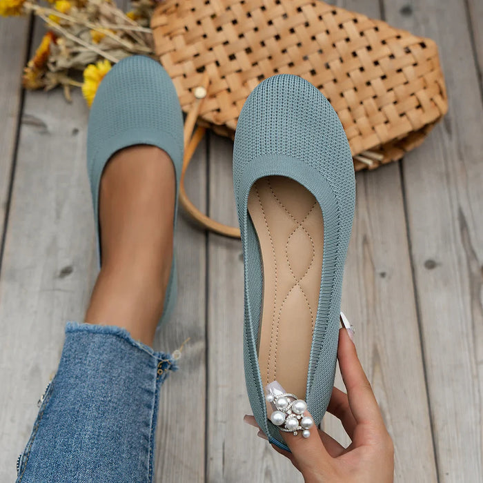 Briar - Comfortable Knit Ballet Flat Shoes