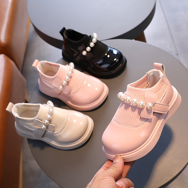 Girls' Patent Leather Classic Princess Flats