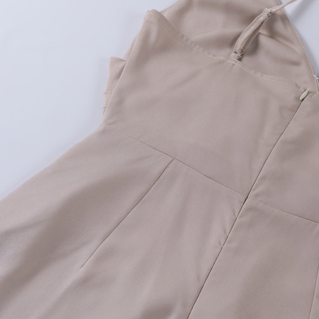 Osla - Stylish Side Slit V-Neck Dress