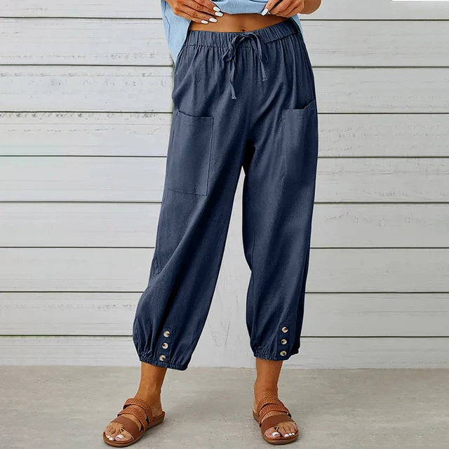 Luxen - Elastic Waist Casual Women’s Pants