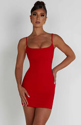 Estee Mini Dress - Red