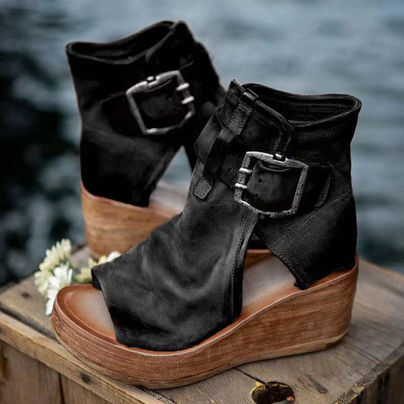 Sharon | Boho Style Sandals With Buckle