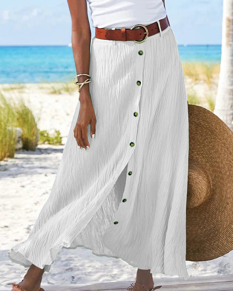 Jynessa - Casual Summer Women’s Midi Skirt