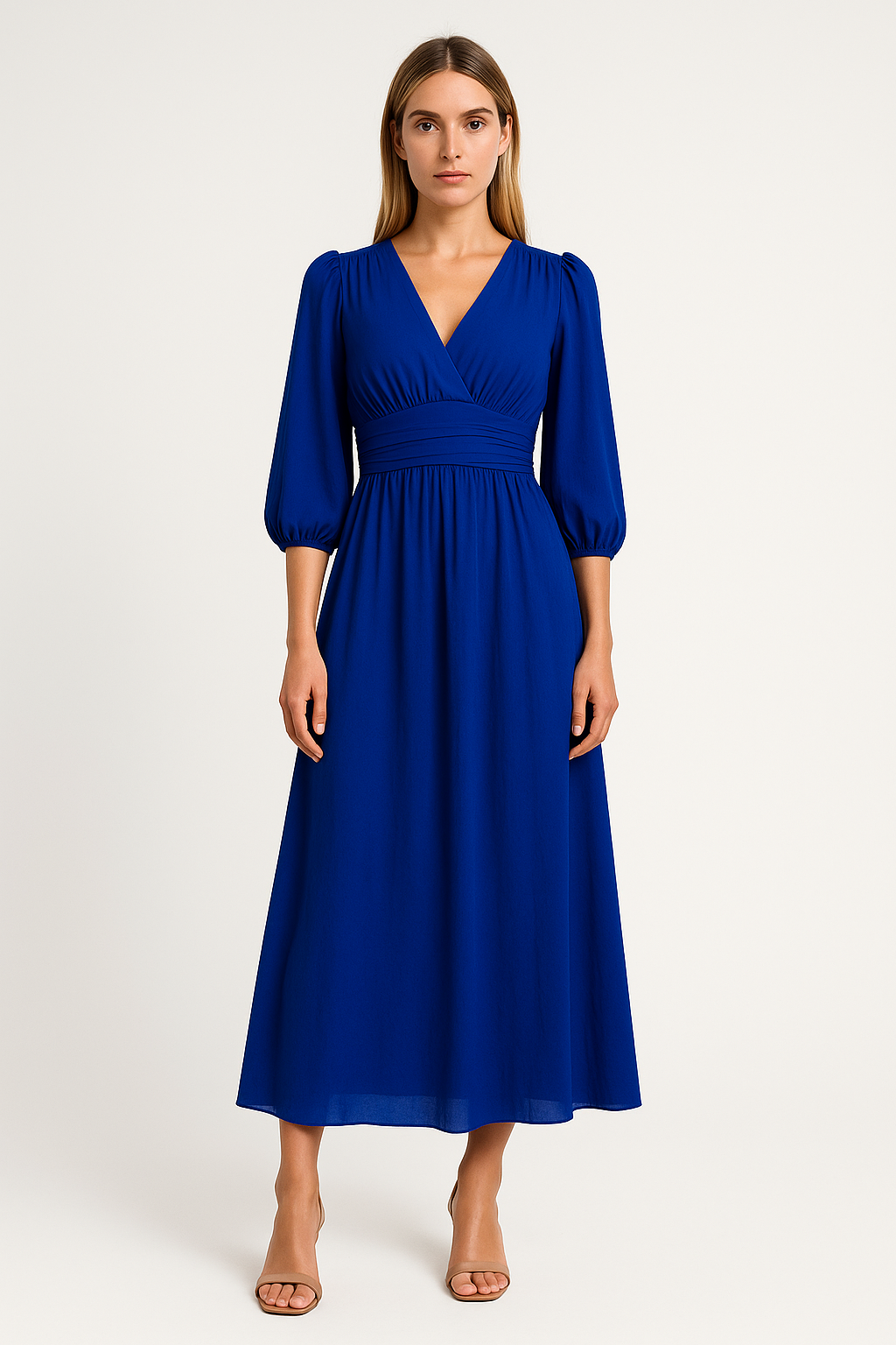 V-bety Chiffon Dress