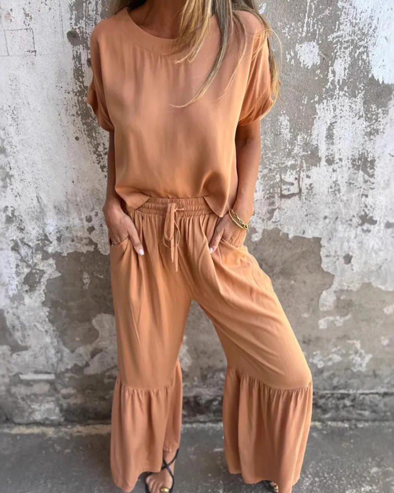 Monroe - Chic Cotton Linen Two-Piece Set