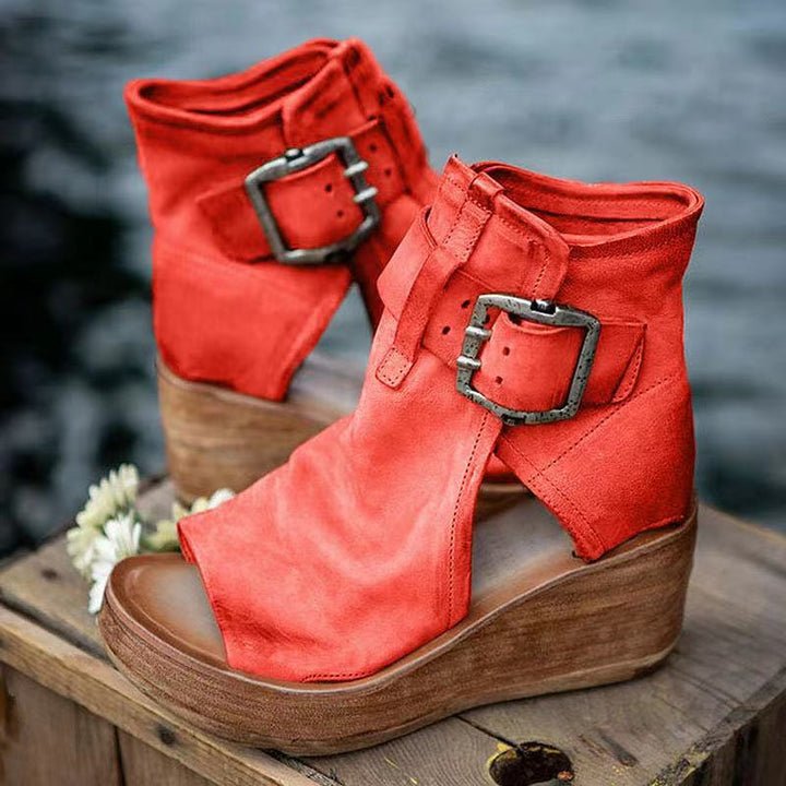 Sharon | Boho Style Sandals With Buckle