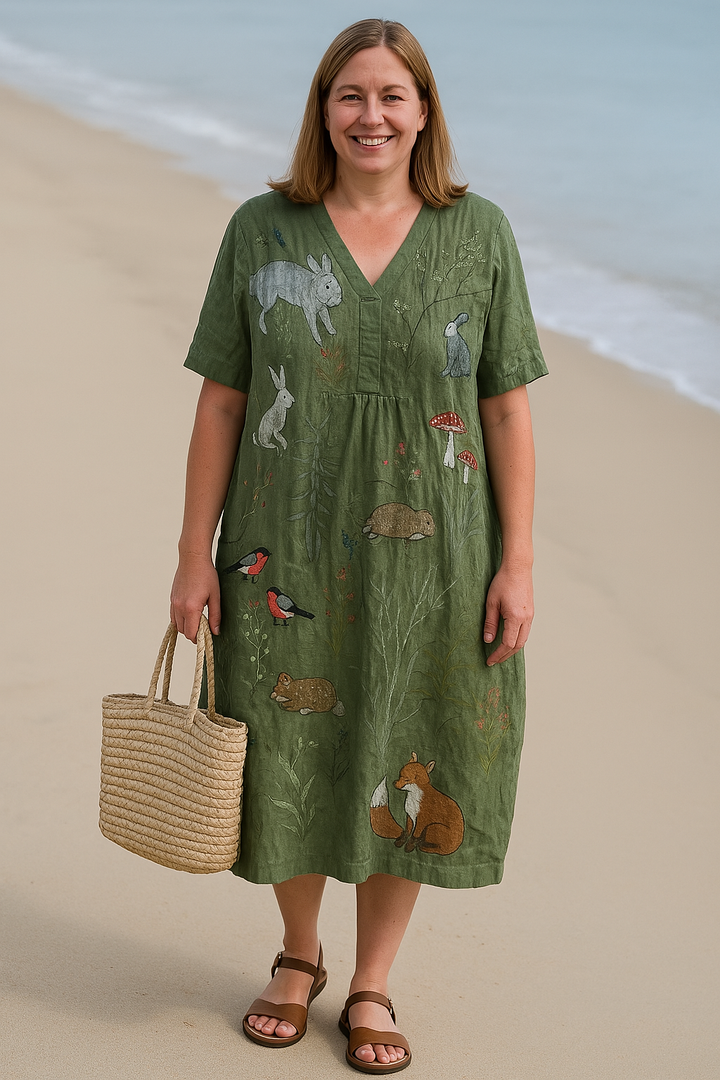 Zora - Everyday Floral Tummy Coverage Dress