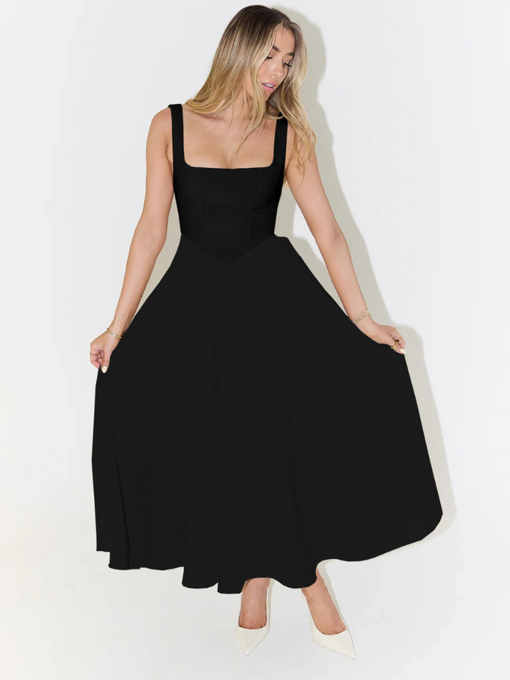 Skye – Sculpted waist – Midi sundress