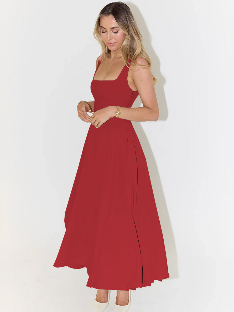 Skye – Sculpted waist – Midi sundress
