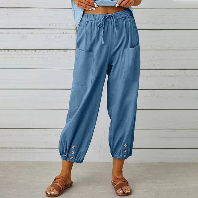 Luxen - Elastic Waist Casual Women’s Pants