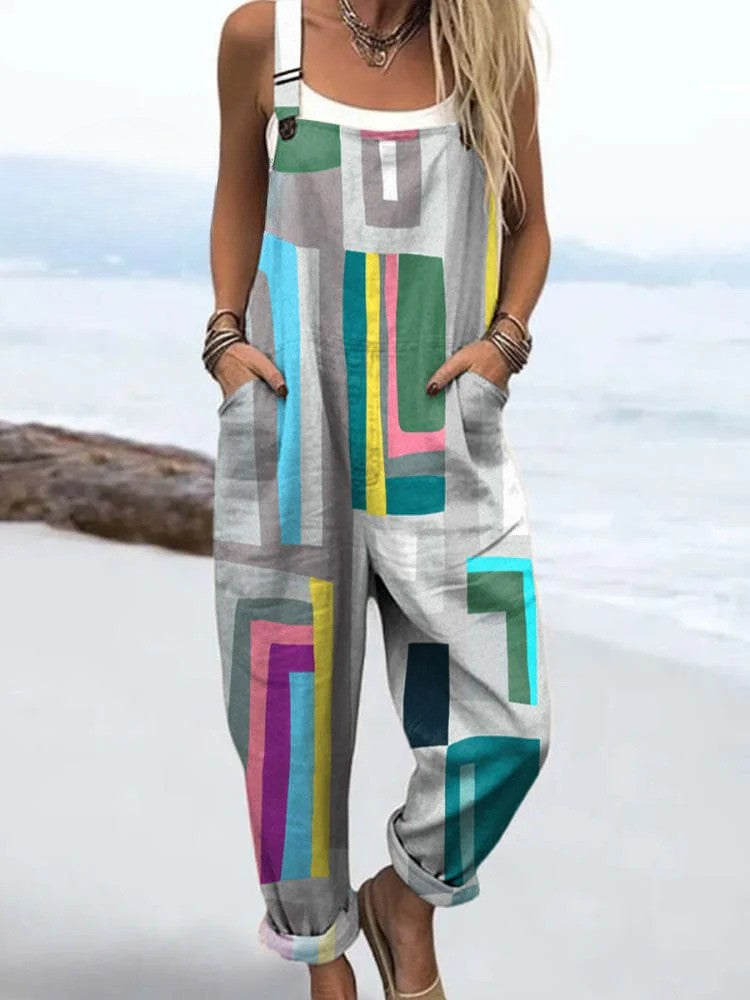 Brisea - Pure Style Women’s Vintage Jumpsuit