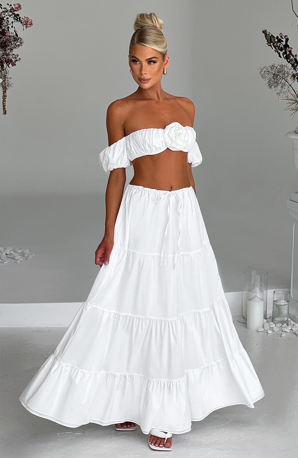 Carmen Maxi Skirt - Ivory Skirt XS/S Babyboo Fashion Premium Exclusive Design