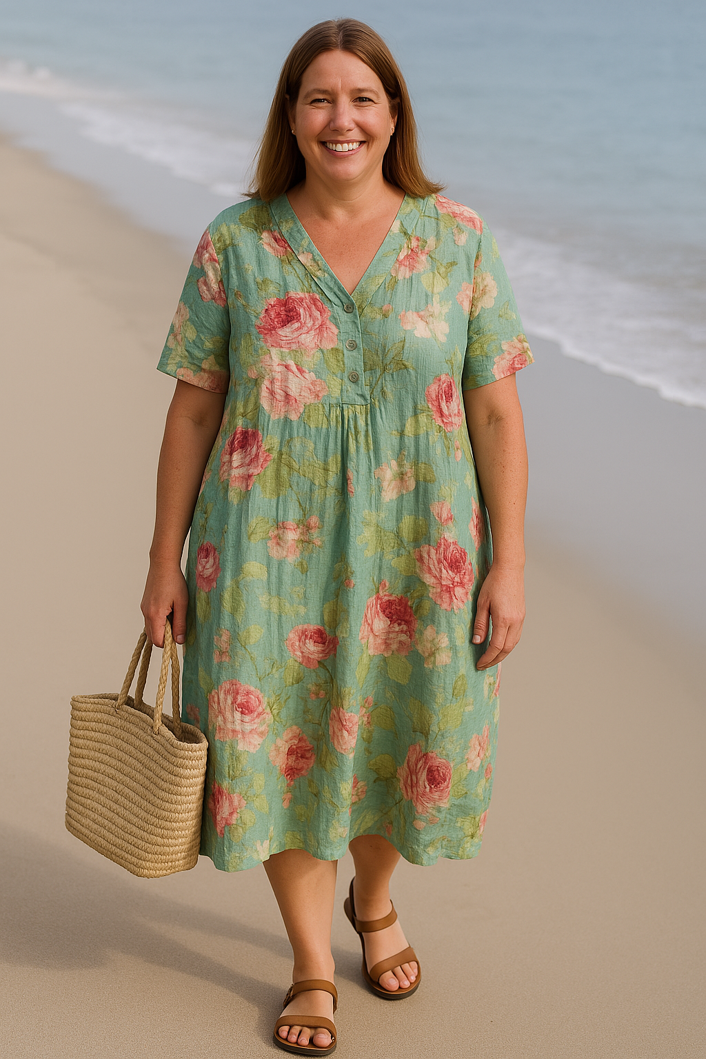 Zora - Everyday Floral Tummy Coverage Dress