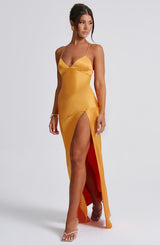 Isobel Maxi Dress - Tangerine
