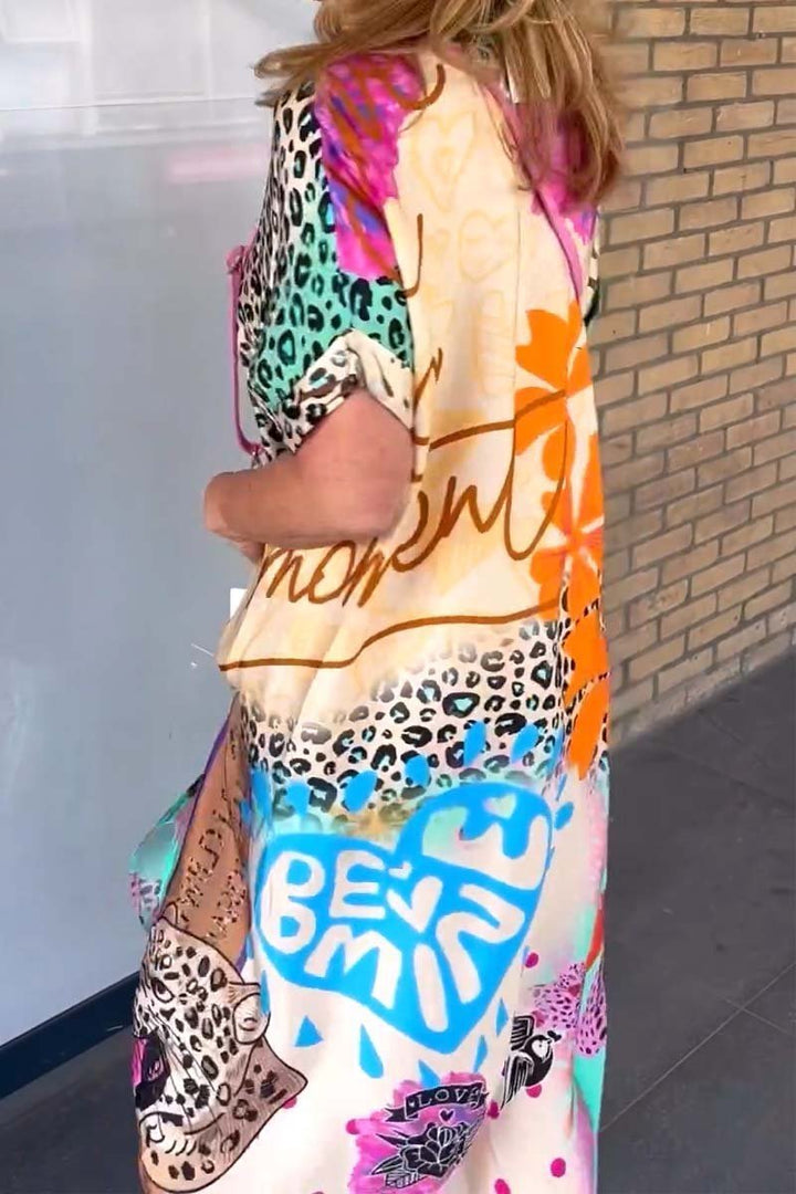 Danika™ | Casual Dress with Leopard Print