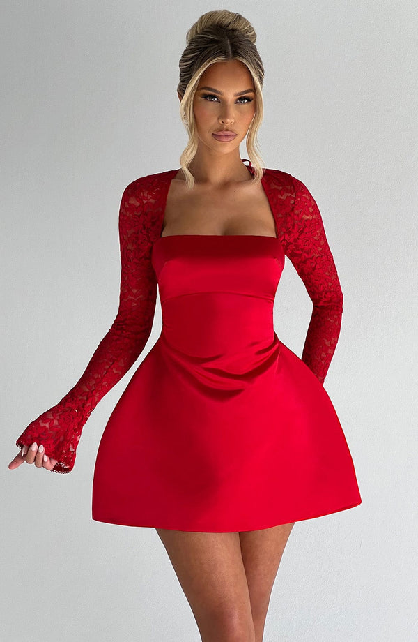 Sadie Mini Dress - Red Dress Babyboo Fashion Premium Exclusive Design