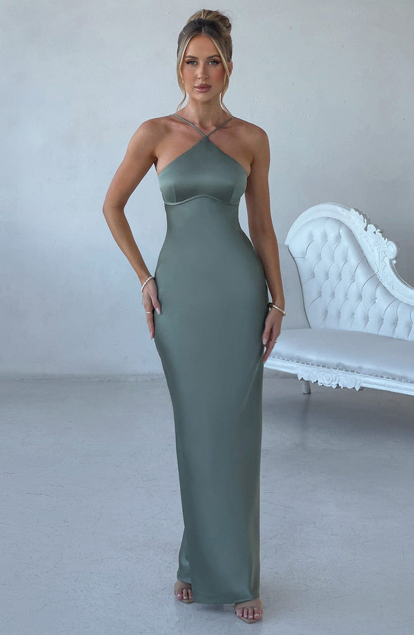 Sinead Maxi Dress - Sage Dress Babyboo Fashion Premium Exclusive Design